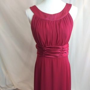 Red mid-length dress by connected apparel size 10